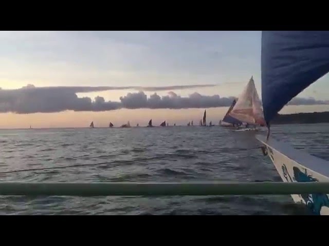 Sailing on the water for the Sunset in Boracay