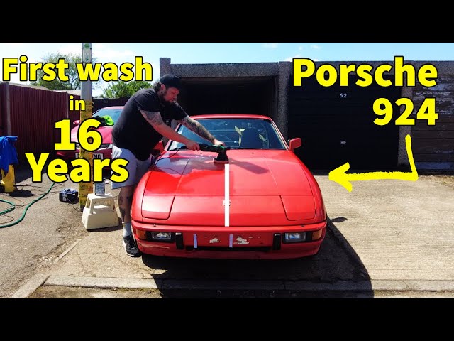 First wash in 16 years dirty old Porsche finally gets a detail and polish so satisfying