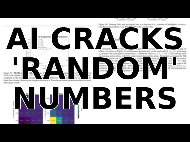 AI Cracks 'Random' Numbers, Revealing a Secret Path to Machine Learning