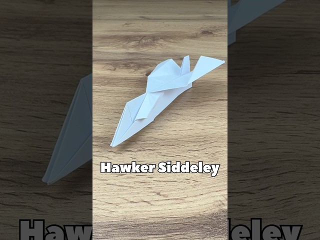 Easy Fighter Jet From Paper Tutorial Step By Step | How to Make Hawker Siddeley Fighter Jet Easy