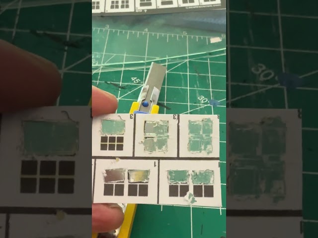 Making cheap scale windows #modelrailways #ooscale  #howtomakescalewindows