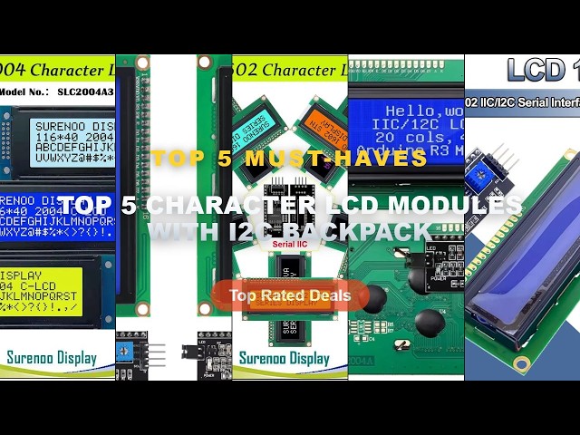 Amazing Top 5 Character LCD Modules With I2C Backpack You Need To See - 1602 16x2 HD44780 for Arduin