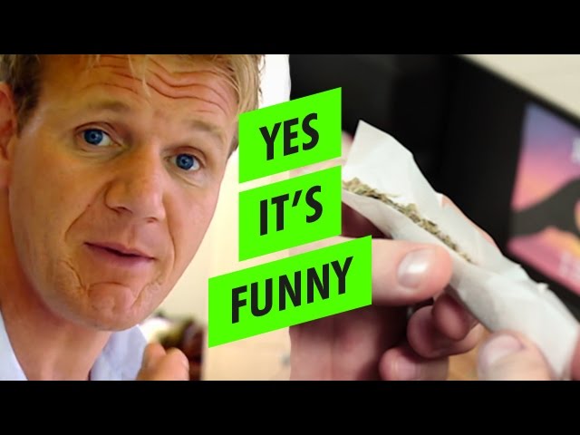 Chef Gordon Ramsay SMOKES HERBS | Red Wine Chocolate Sauce