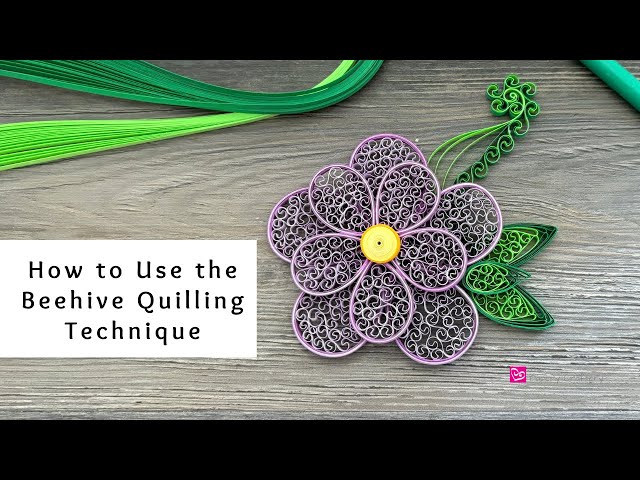 How to Use The Beehive Quilling Technique | Quilling for Beginners