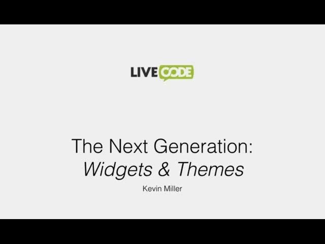 LiveCode Widgets Preview
