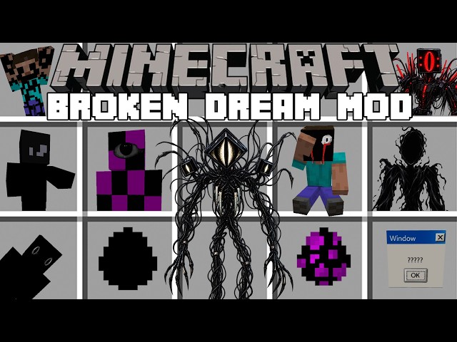 Minecraft THE BROKEN DREAM MOD / BROKEN DREAM.JAR HORROR MOD! (Minecraft Mods)