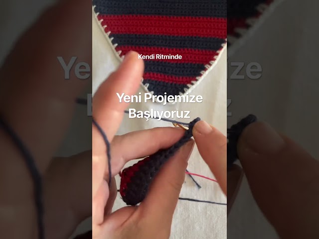 Çizgili Bandana Örüyoruz | Striped Bandana #crochettutorial