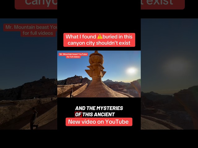 I found the biggest ￼mystery!!! In this lost ancient city in a desert Canyon