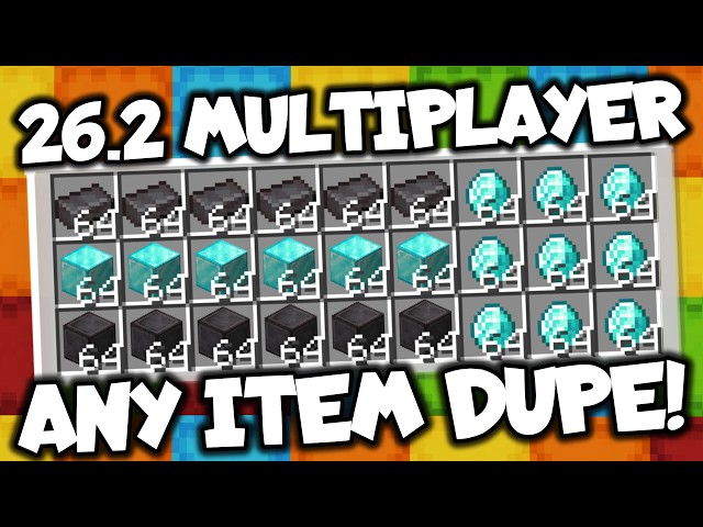 Minecraft Java 26.2 Multiplayer Any Item Duplication Glitch!