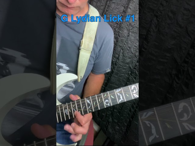 Lydian Licks in G | Guitar Licks 1-10 in this series | Lick 1