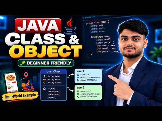 Java Class & Object Explained with Real-World Examples | Constructor & this | Java OOP for Beginners