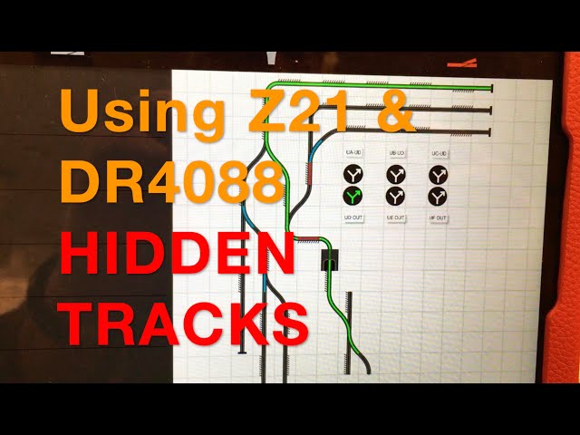 Roco Z21 Demo Using Digikeijs 4088 Block Detection on Model Railroad Inacccessible Tracks Layout