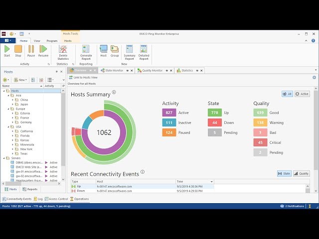 How to monitor multiple hosts using a ping monitoring tool