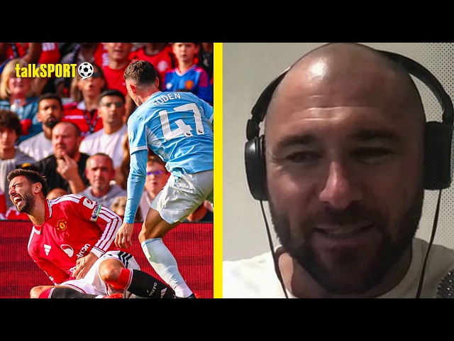 "HARD TO ARGUE!" Charlie Austin claims Bruno Fernandes GOT AWAY with kicking Phil Foden!
