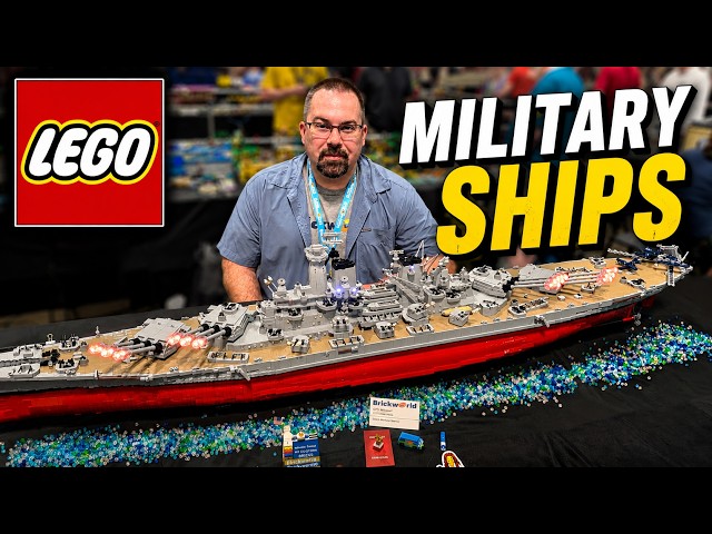 He Built LEGO USS Texas and USS Montana Battleships