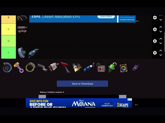 Ranking every hcr2 tuning for use in adventure