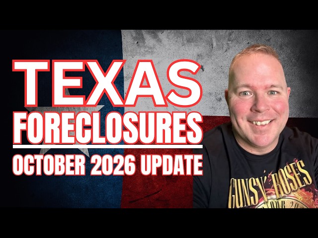 UPDATE: The October 2026 Texas Foreclosure Market