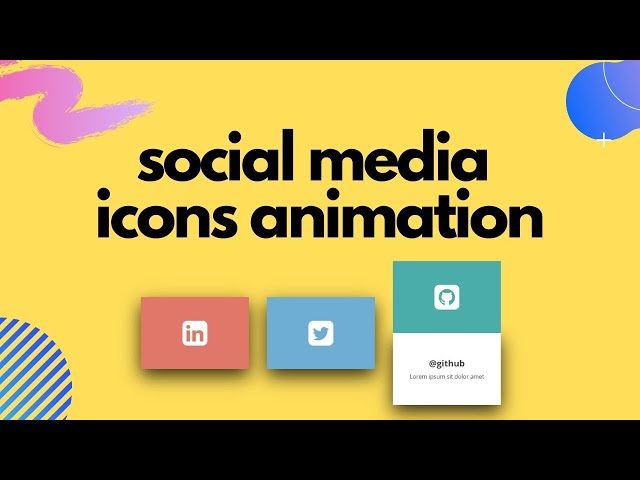 Create Social Media Icons Animation CSS & HTML