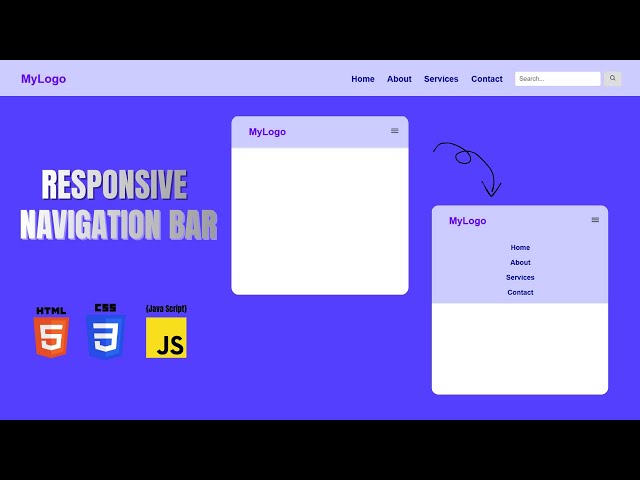 How to create a Responsive Navigation Bar (for beginners)