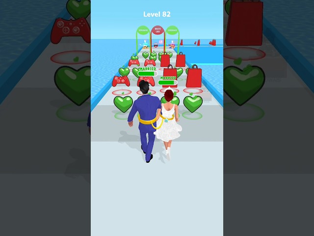 Loyal Couple Run level 82, Fun Game ゲームの楽しみ #shorts #foryou #mobilegame #게임