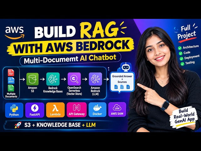 AWS Bedrock RAG Project | Multi-Document AI Chatbot with S3 + Knowledge Bases + Python 🔥