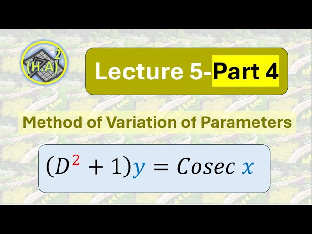 PMD113-Lec5-part4-One solution is Known