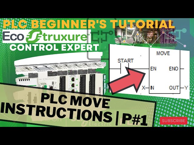 Lecture 27: UNITY PRO plc programming How to use  MOVE Instructions | Part 1 | industrial automation