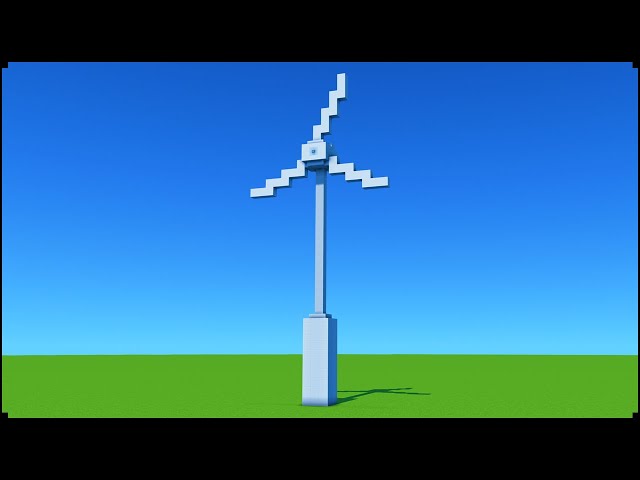 How To Make a Wind Turbine In Minecraft | City Tutorial