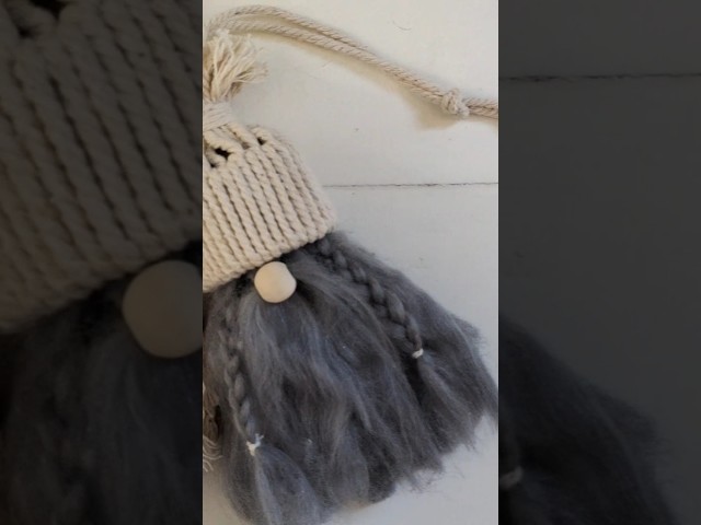 New tutorial available: How to make a macrame gonk/gnome #macrame #tutorial #diy #christmas #craft