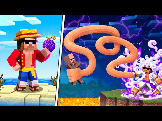 I Went From LEVEL 0 to MAX as LUFFY in Minecraft!