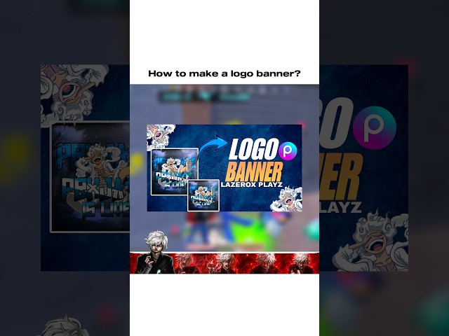 How to make a logo banner📈 #logo #banner #trending #shortsfeed #ytshorts #bgmi #pubg