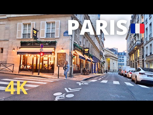 Paris, France - Discover the 6th arrondissement of Paris - Paris 4K