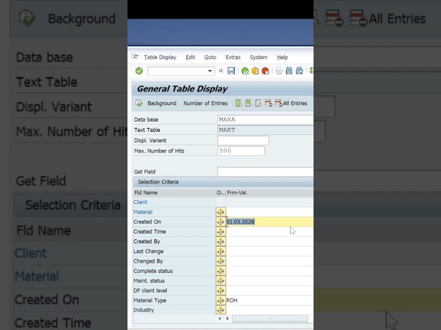 ✅️ Tables in SAP