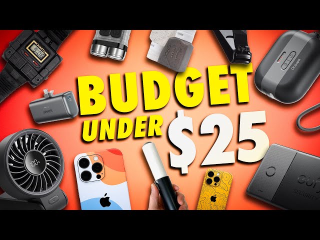 12 Budget EDC/Tech Gifts UNDER $25 for Men - Gift Guide 2025