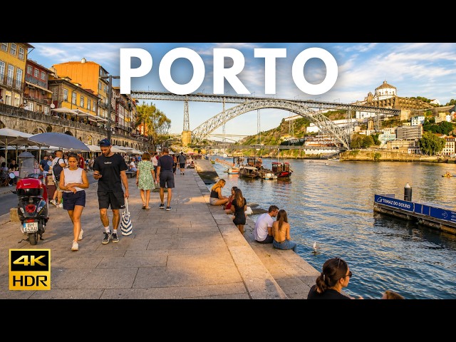 PORTO Walking Tour 🇵🇹 Golden Hour to Ribeira | Clérigos, Virtudes & Douro Sunset 4K HDR