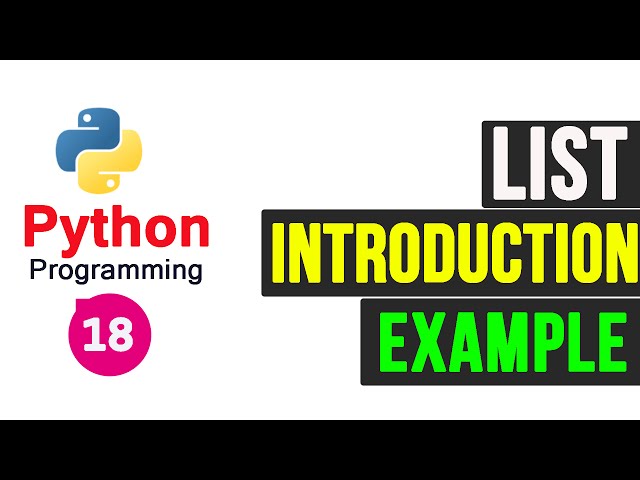 Python Lists | Python Programming video Tutorial