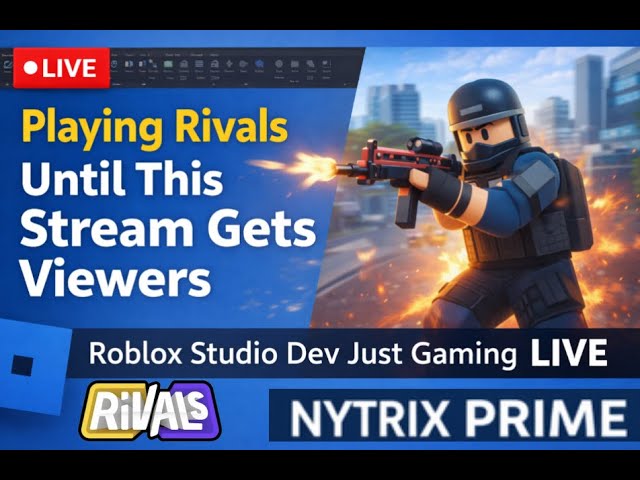 🎮 Roblox Rivals LIVE – Join Me at 1PM!