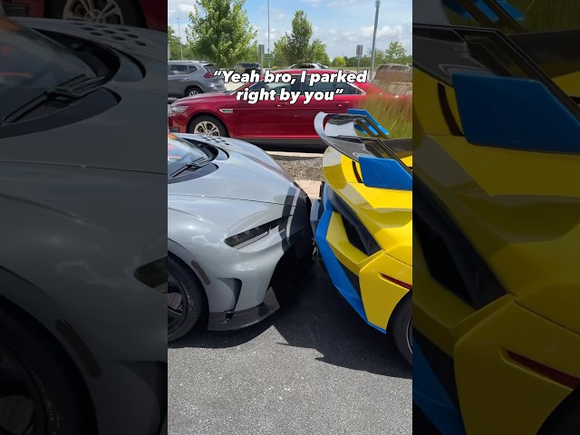 He honestly should’ve parked closer 🤣🤣
