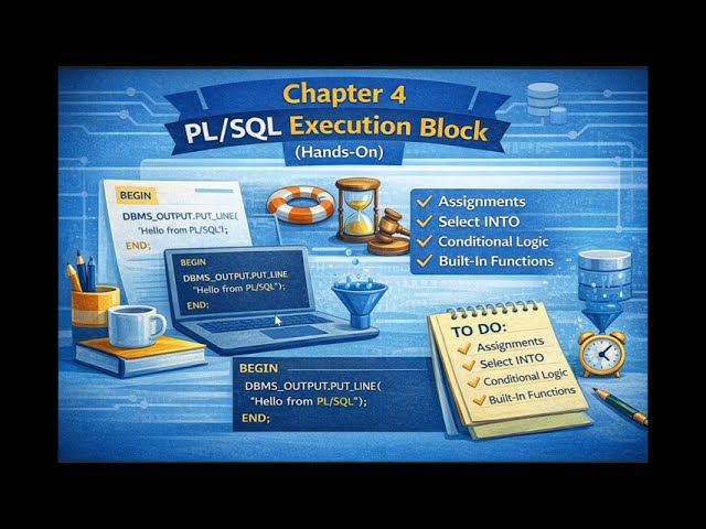 PL/SQL Tutorial 4 | Execution Block (Hands-on)