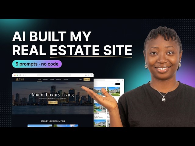 I Built a Full Real Estate Website With AI in Minutes (No Code)