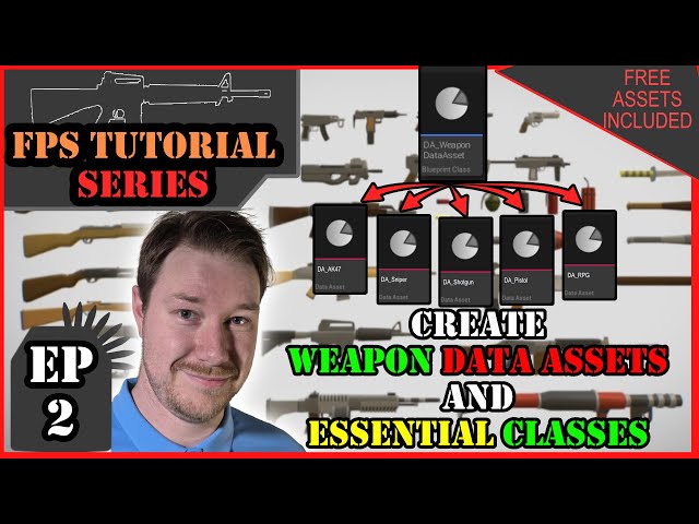 Weapon Data Assets and Inheritance, Data Driven Game Design in Unreal Engine 5