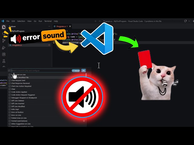 VS Code Annoying Sound When Typing? Turn Off Error Sounds