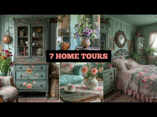🦢New🦢 EXPLORING WHIMSICAL WONDERS: 7 HomeTours Cozy & Elegant Shabby Chic Style Sanctuaries |Vintage