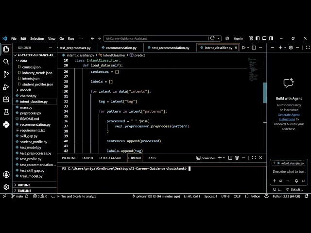 AI Career Guidance Assistant using Python, NLP & Machine Learning | Complete Project Demo