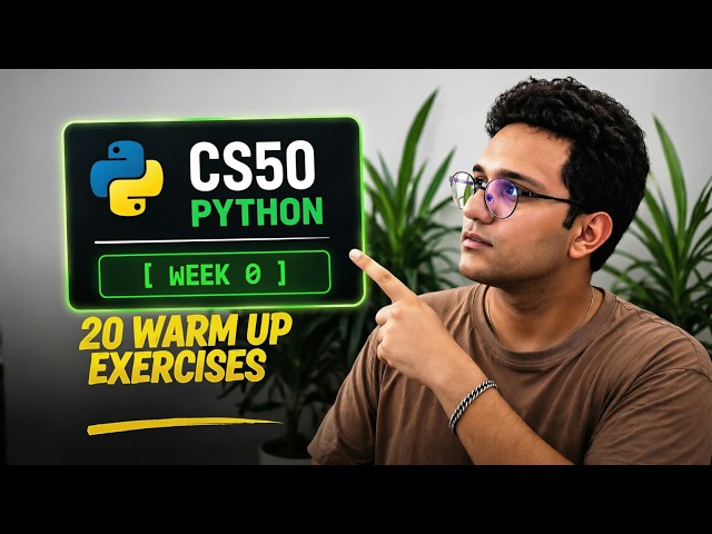 CS50 Python Week 0 | Learn Functions & Variables from Scratch | Part 1