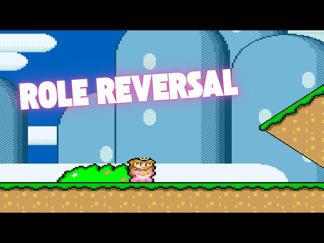 THIS SMW ROM HACK LETS YOU PLAY AS PEACH