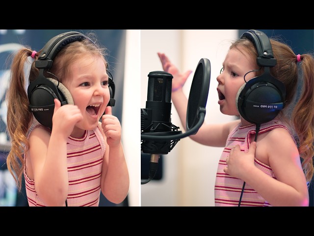 5-Year-Old PRODIGY Records "My Way" in the Studio! 🎙️✨
