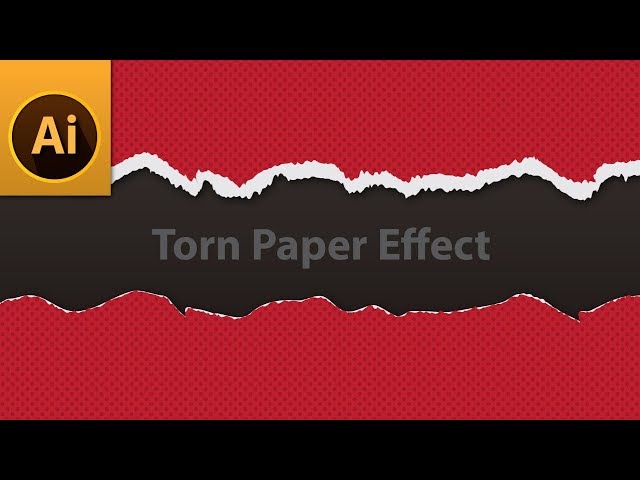 Tutorial: How to Create TORN or RIPPED Paper Effect in Adobe Illustrator
