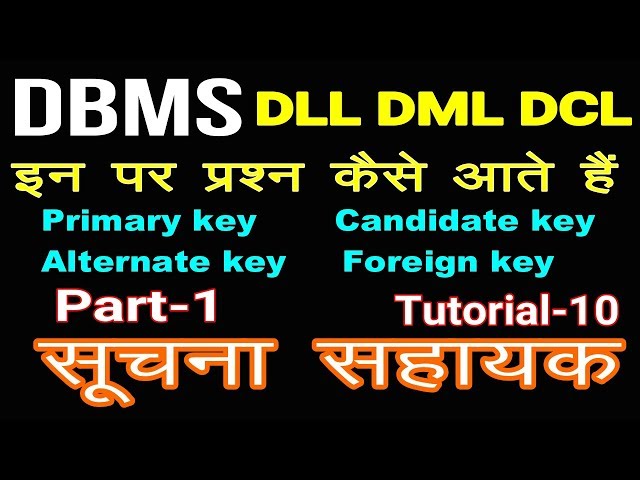 IA Exam(Informatics Assistant) DBMS MCQ Part 1
