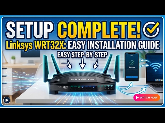 Linksys WRT32X Setup  Complete WiFi Router Installation Guide